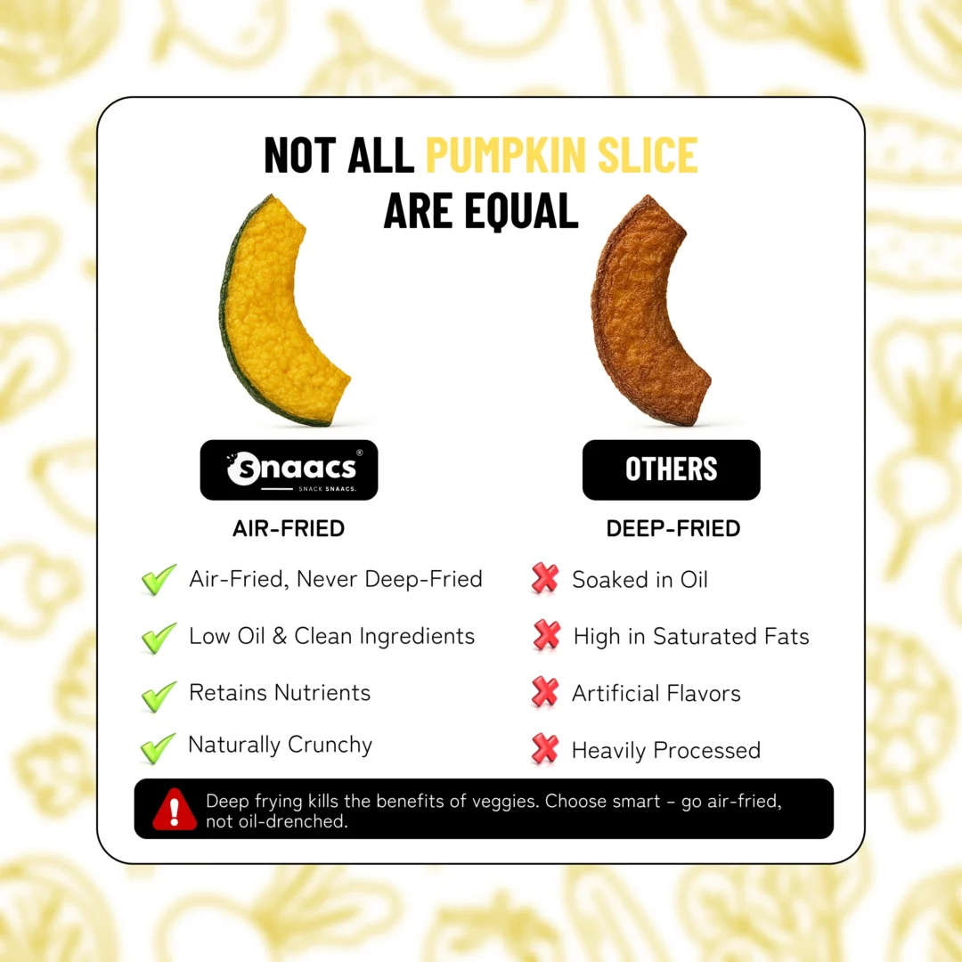 SNAACS Air-Fried Pumpkin Slices vs Deep-Fried Pumpkin Chips